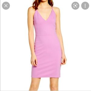 Socialite V-neck Crossback Sheath Dress, like-new, size S